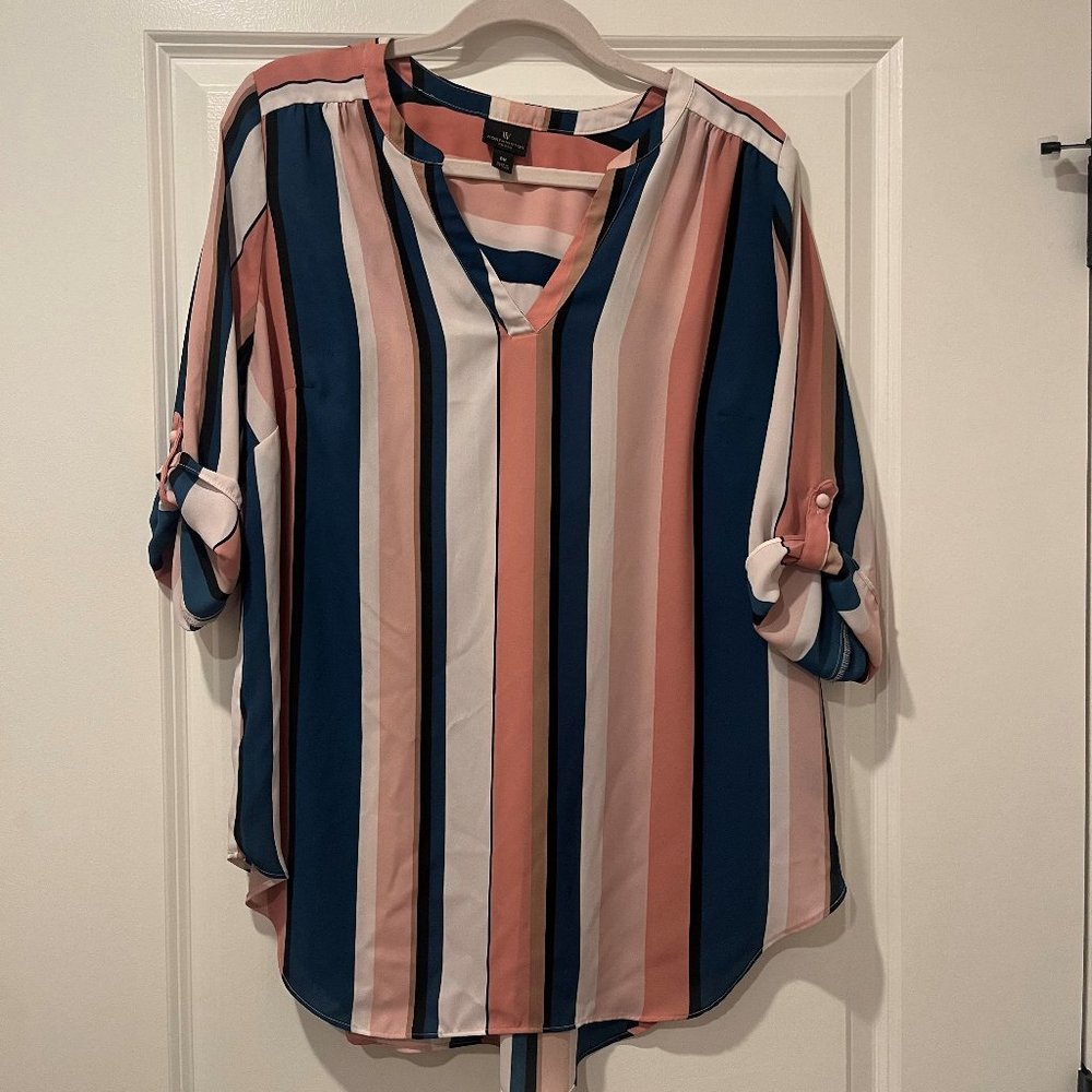Worthington Short Sleeve Blouse